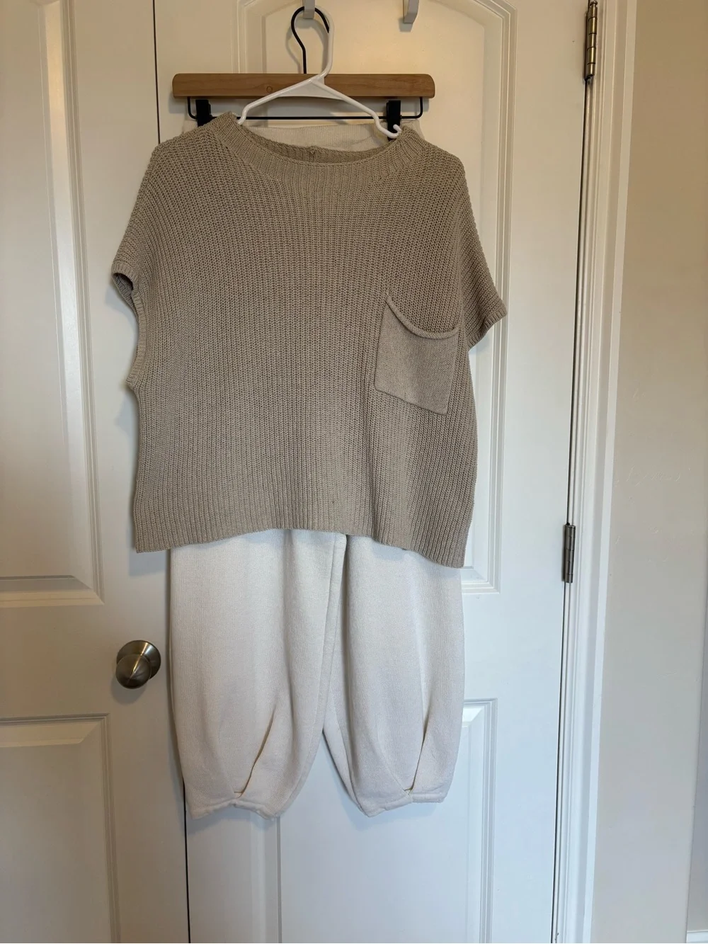Free People Oatmeal Bone Freya Sweater Set